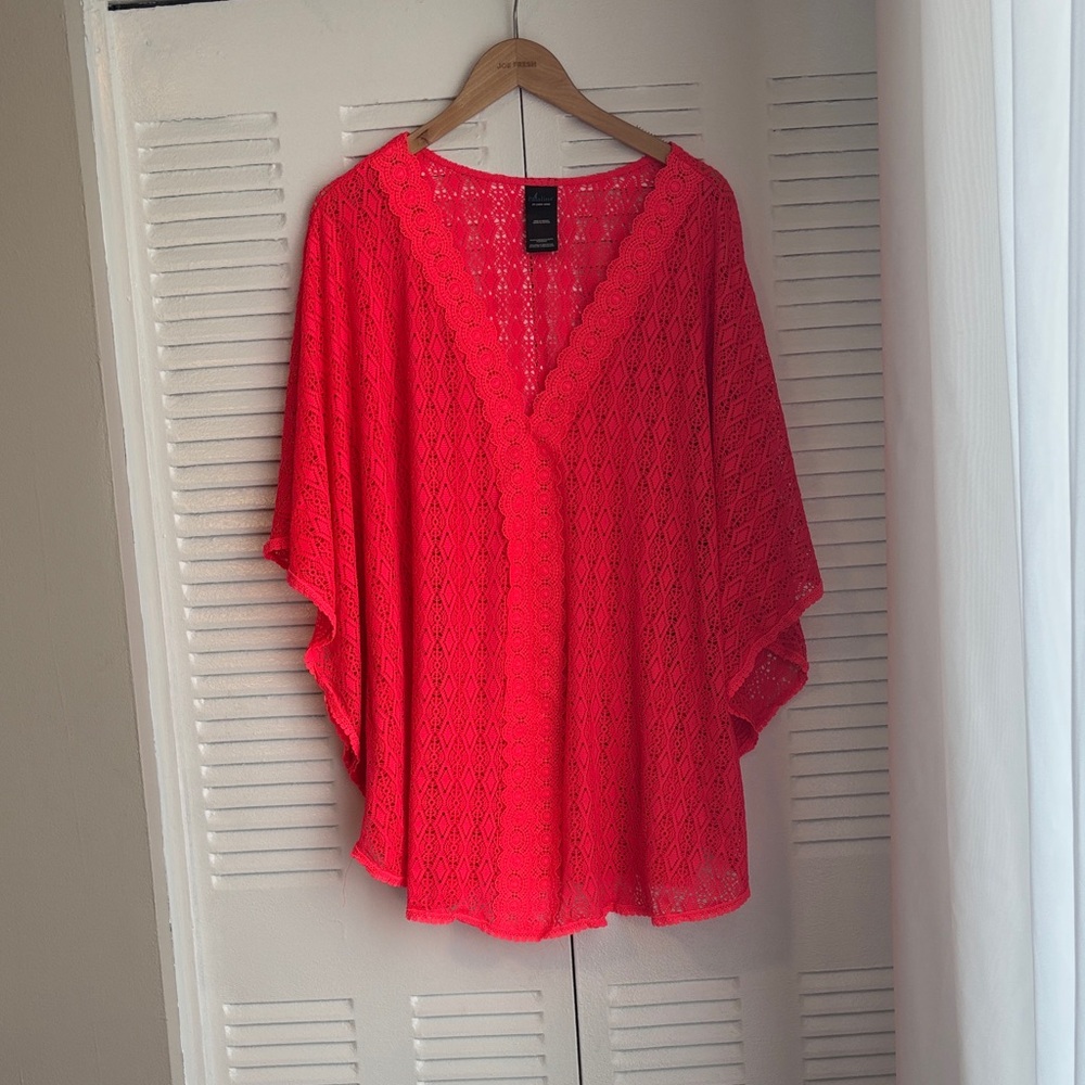 Catalina  pink Lace Tunic Top